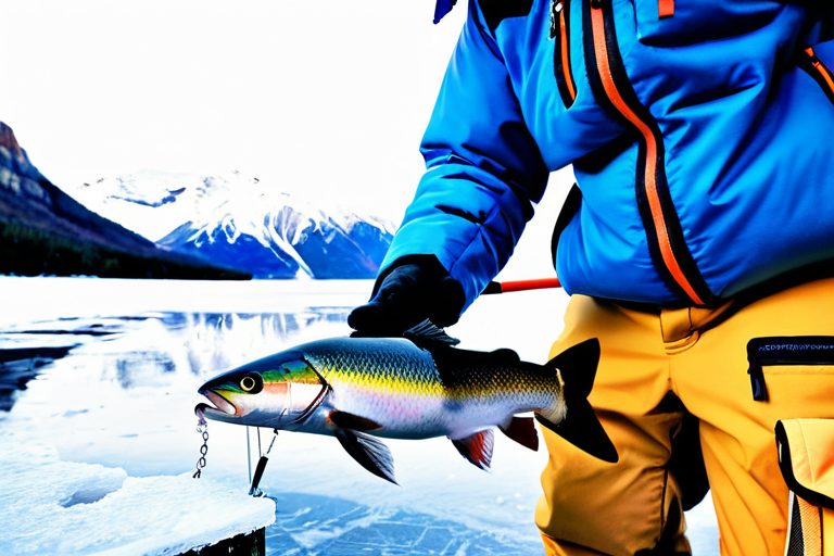 Proper catch and release technique for winter fishing