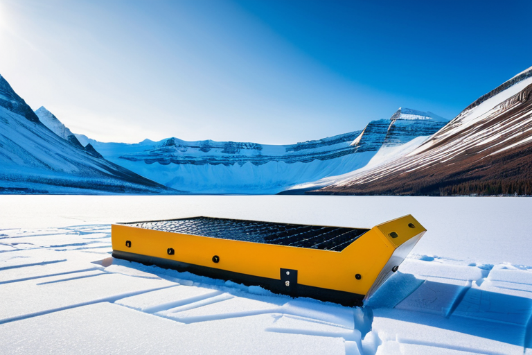 Ice fishing sled material testing