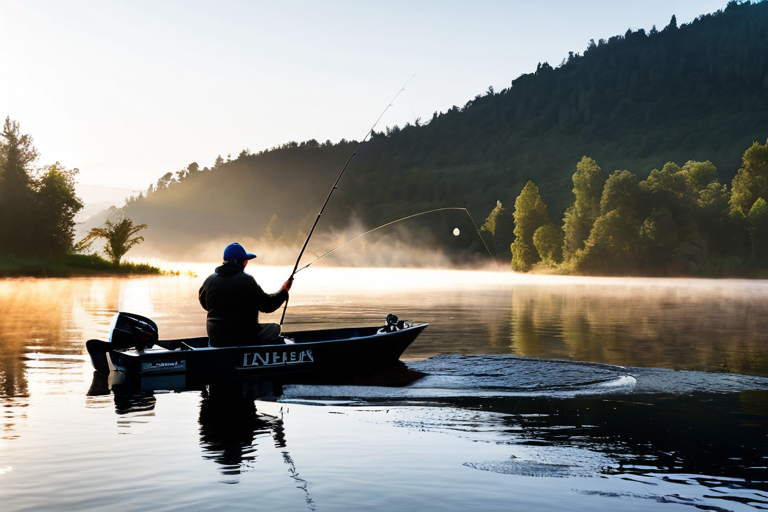 Professional angler demonstrating migration fishing techniques