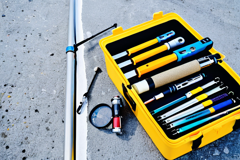 Compact urban fishing equipment setup