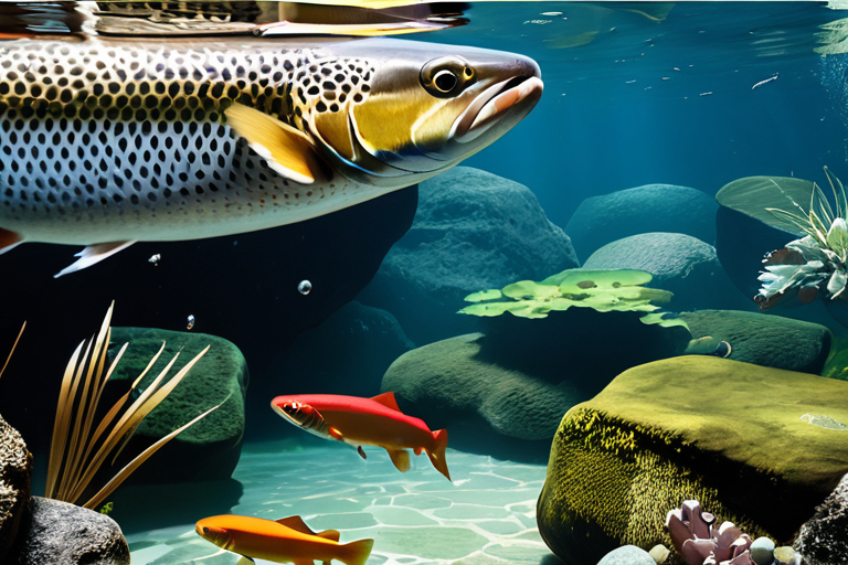 Selective trout feeding in clear water
