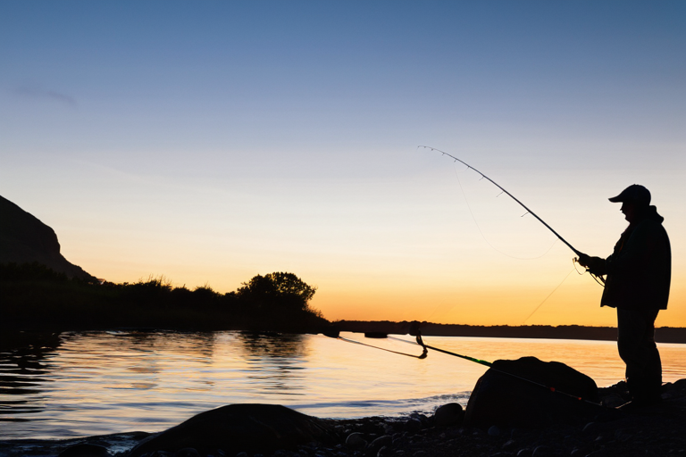 Angler applying scientific principles