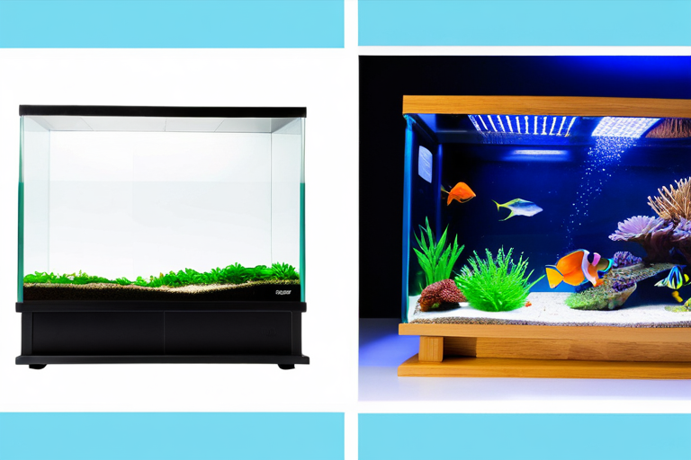 Comparison of aquarium glass and acrylic materials