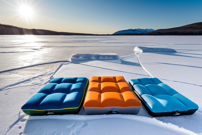 Comparison of different ice fishing seat materials