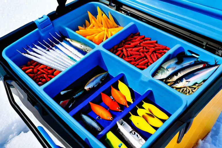 Ice fishing bucket seat with storage compartments