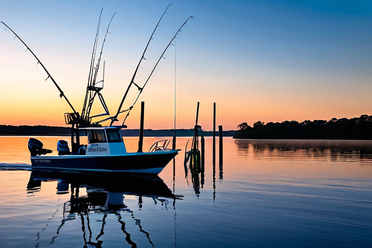 Night catfish fishing on Lake Conroe
