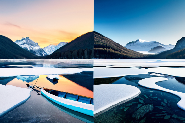 Climate change effects on winter fishing patterns