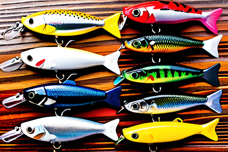 Various crankbaits for walleye fishing