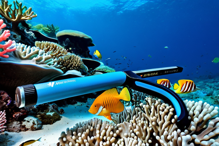 Bolt cutter fish in natural coral reef habitat