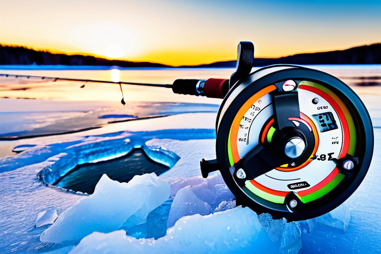 Electric fishing reel for winter