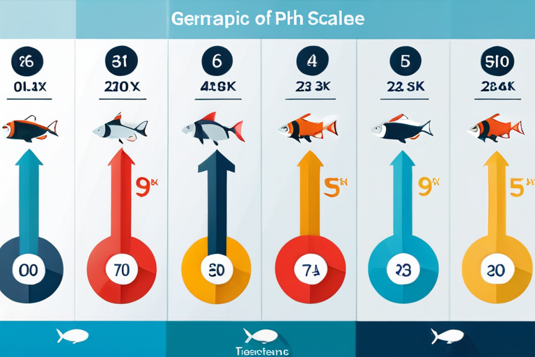 Graph showing fish activity vs pH levels in freshwater