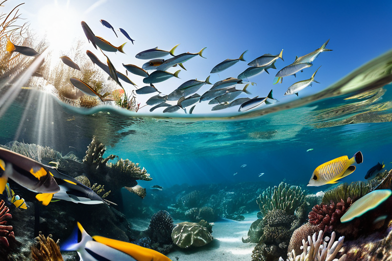 Fish behavior patterns in natural habitat