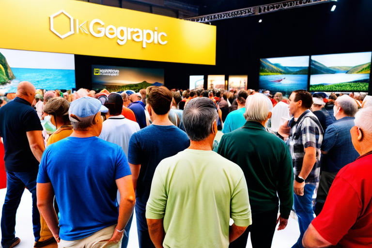 Crowd enjoying activities at fishing show