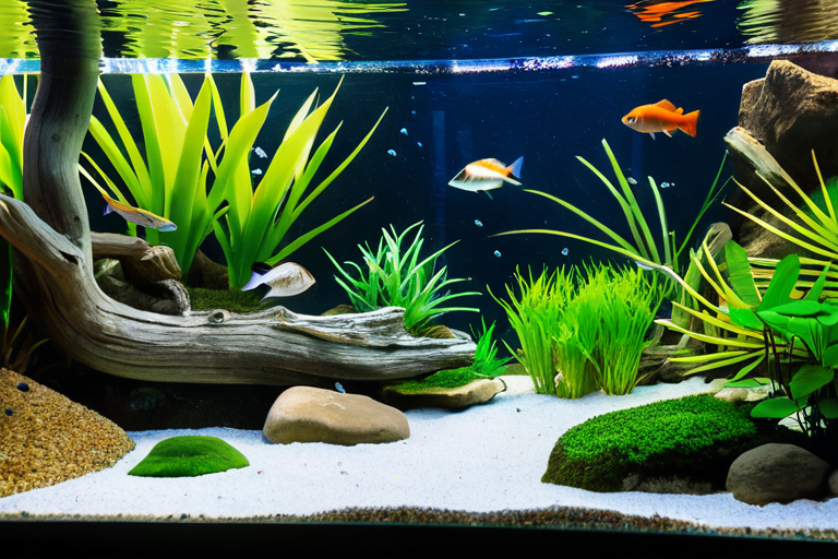 Freshwater community aquarium