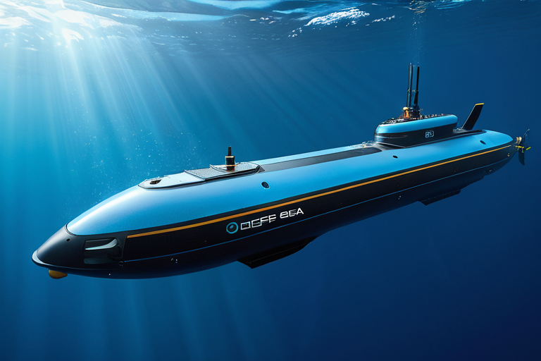 Concept art of future deep sea research technology