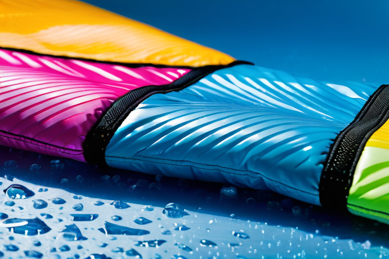 Detailed view of ice fishing glove features