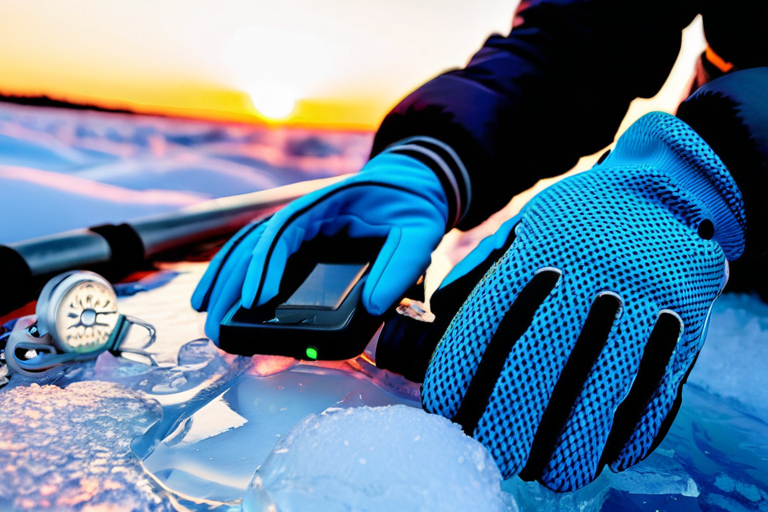 Heated fishing gloves for women