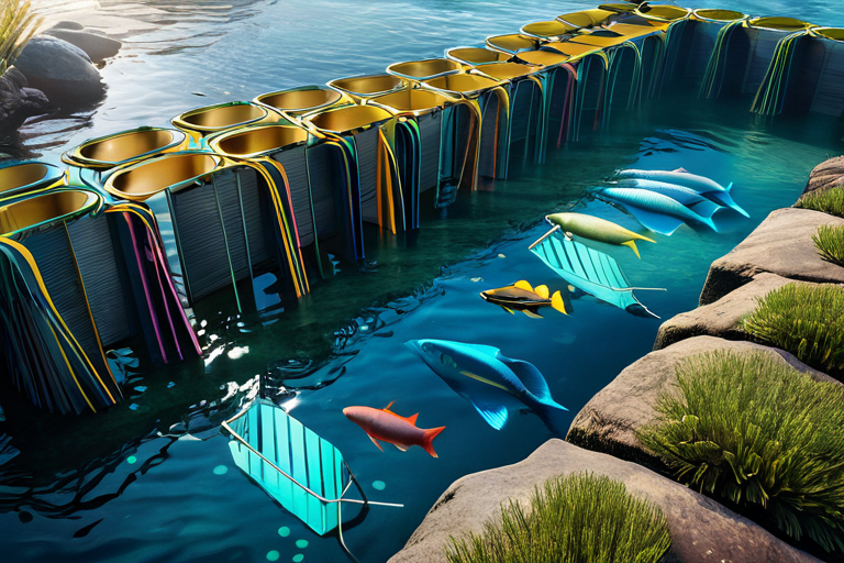 Multiple Hytale fishing traps strategically placed in different aquatic environments