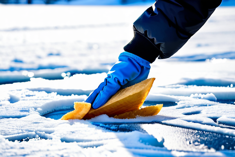 Demonstration of proper spud bar ice testing technique
