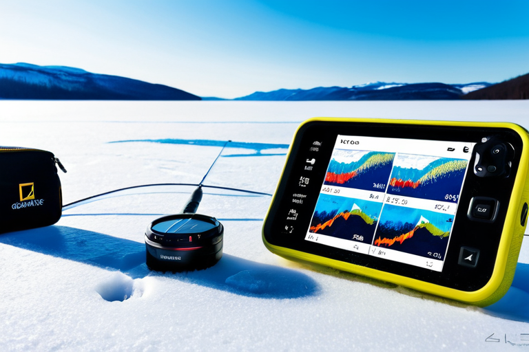 Modern ice fishing technology including camera, GPS and fish finder