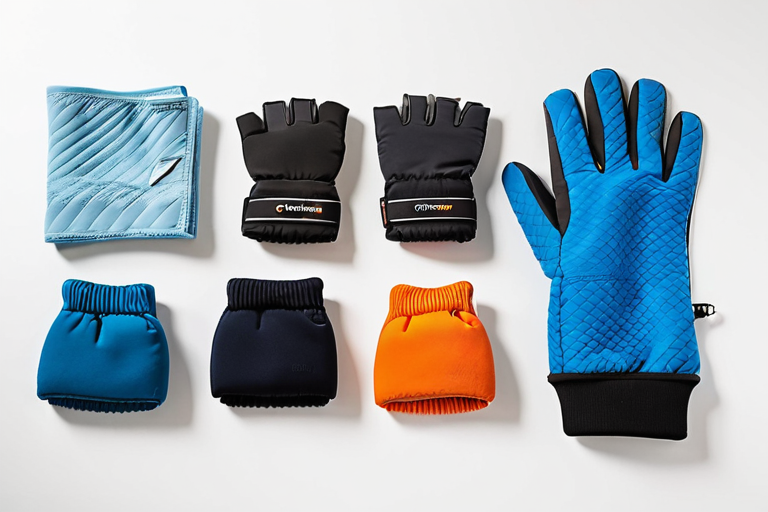 Comparison of different glove materials for ice fishing