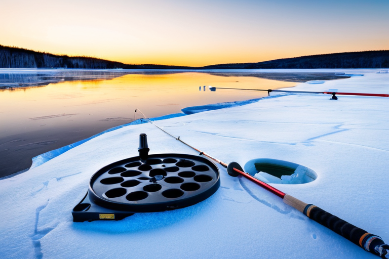 Modern ice fishing equipment with advanced hole covers