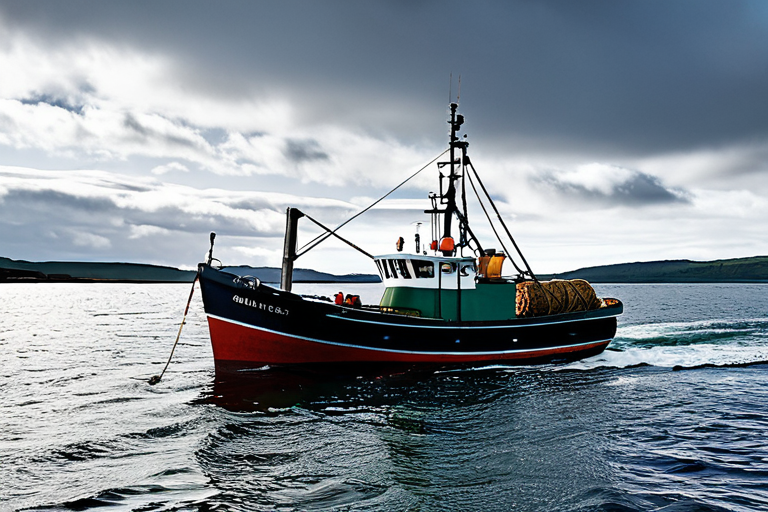 Modern Gloucester fishing trawler