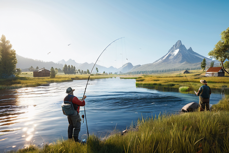 Multiplayer fishing and tournament gameplay