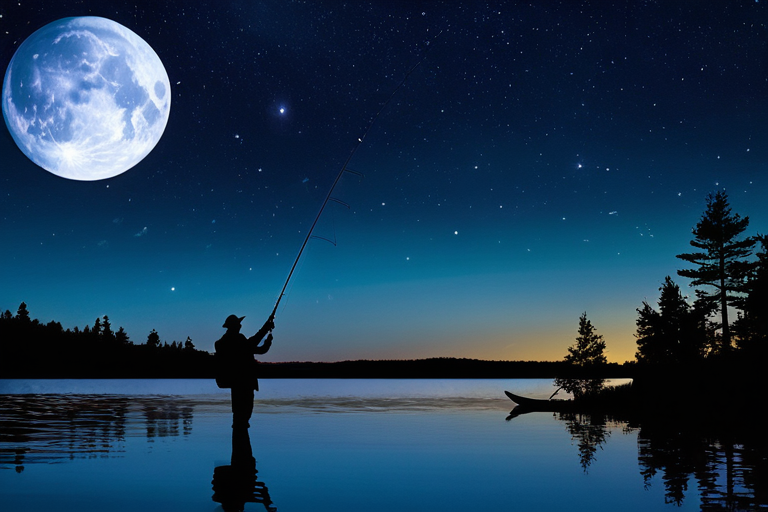 Night Fishing Under Full Moon