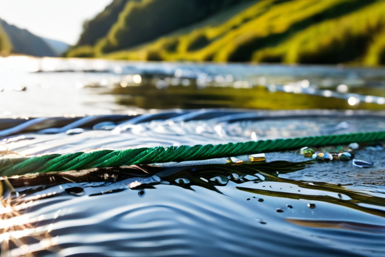 Angler demonstrating river presentation