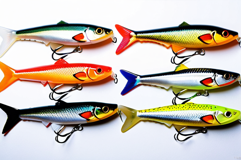 Soft plastic lures for walleye