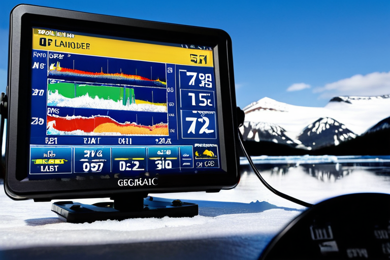 Winter fishing sonar