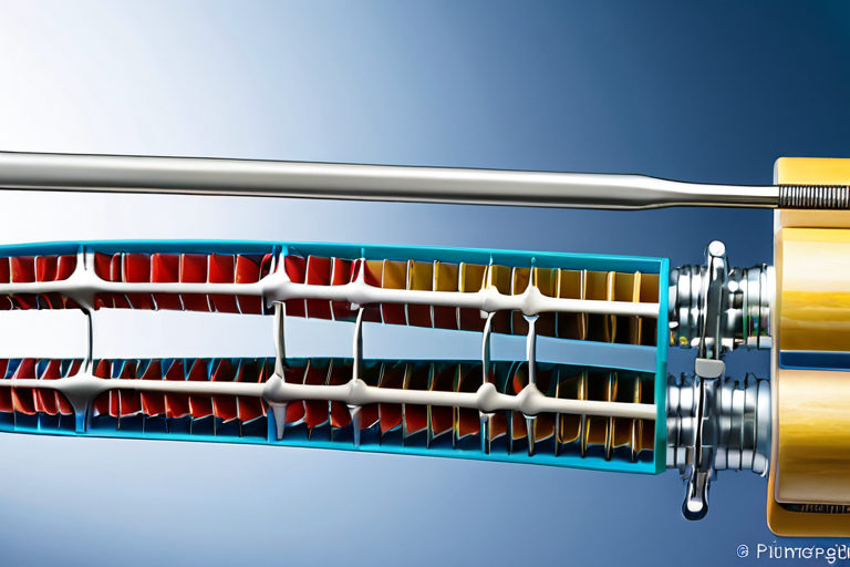 Detailed spinal anatomy showing rod placement