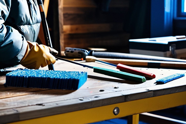 Proper maintenance and sharpening of ice fishing spud bar