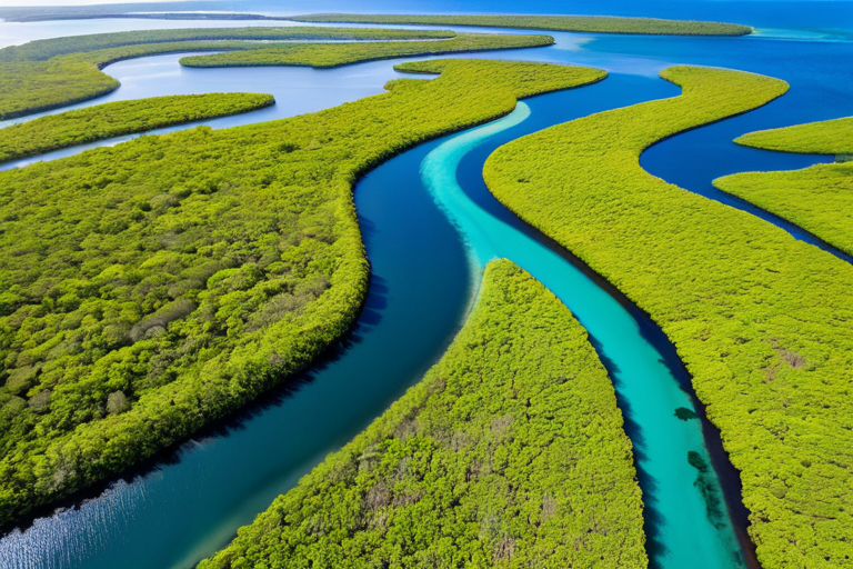 Coastal mangrove habitat for tarpon