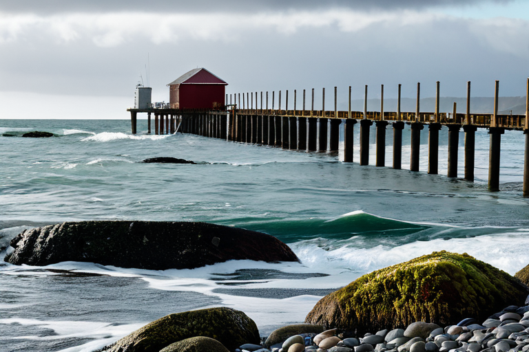 Fishing near tidal structure