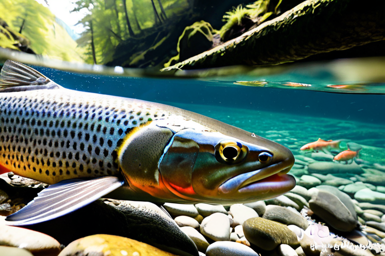 Selective trout feeding patterns in clear water