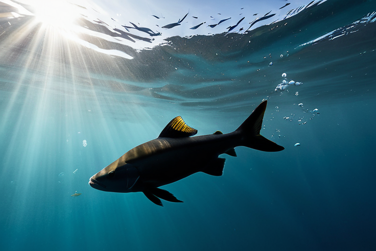 Fish behavior in turbid water conditions