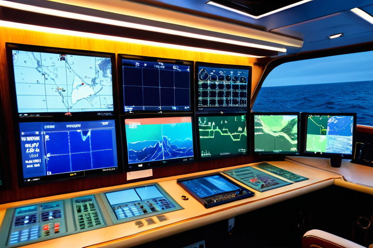 Advanced navigation bridge of Arctic fishing vessel