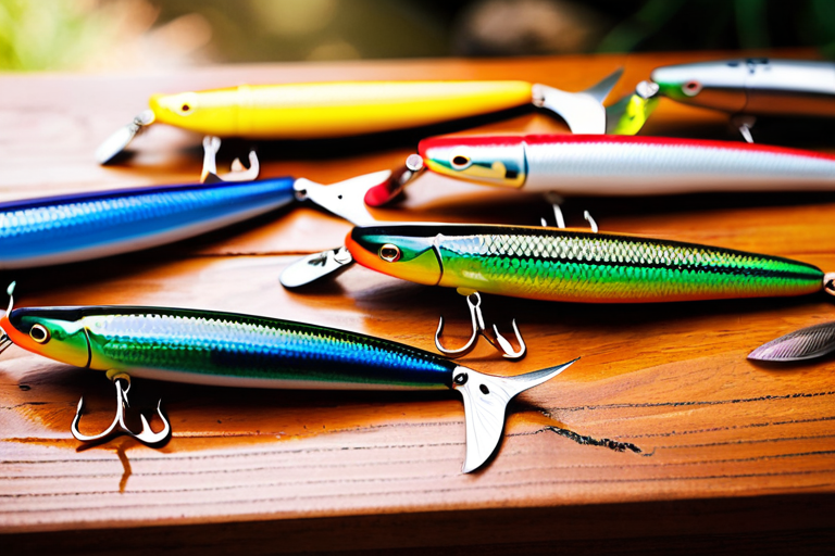 Various vibration-producing fishing lures