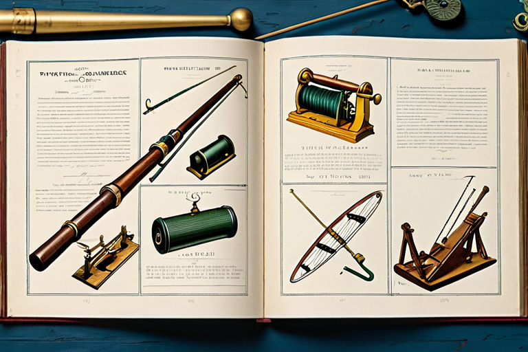 Victorian era fishing equipment catalog showing catapult rods