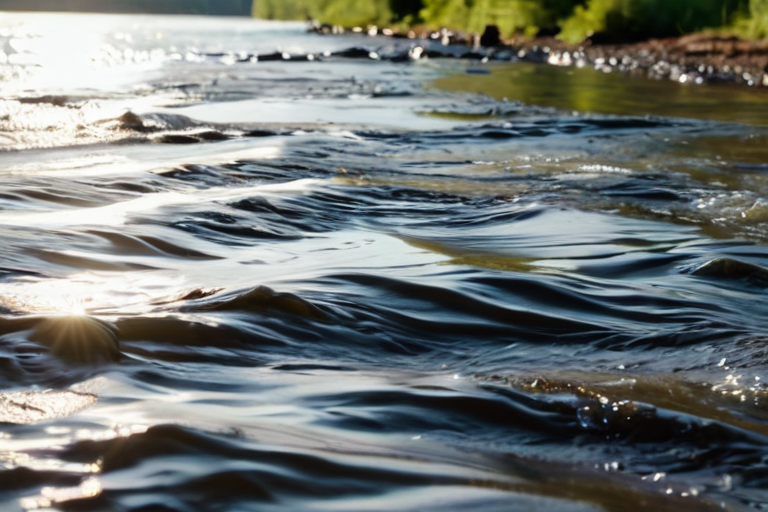 Angler reading river currents
