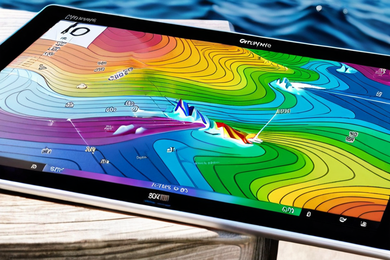 Screenshot of a wind forecast map used by saltwater anglers to plan trips
