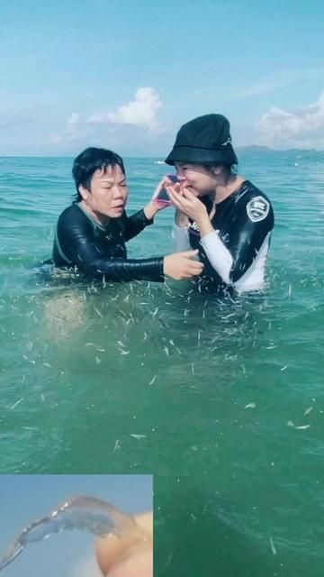 Handpicking Small Shrimp - Nature's Gift